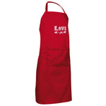 Load image into Gallery viewer, Unisex Red Apron with Themed Embroidery - Sauf Home
