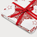 Load image into Gallery viewer, Christmas Red Star napkins - Pack 6 Units - 100% Natural Cotton - Sauf Home